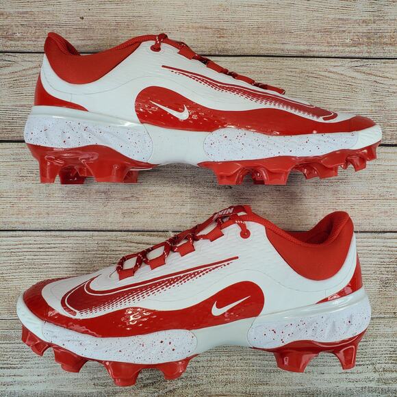 Nike Alpha Huarache Elite 4 Low MCS Molded Baseball Cleats Red Men's Size 10.5 - Picture 5 of 8